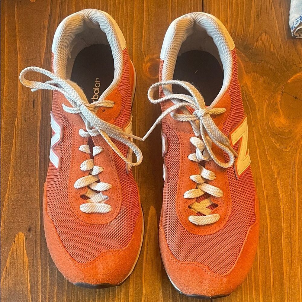 New Balance Vibrant Orange and White Sneakers mens size 9